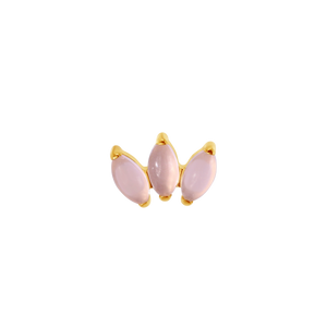 Triple rosequartz gold