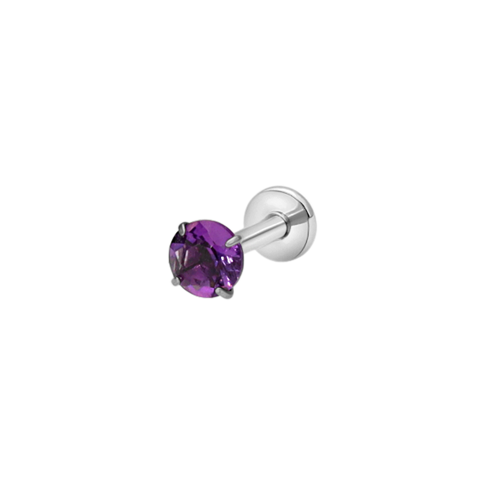 Stud stone Amethyst
