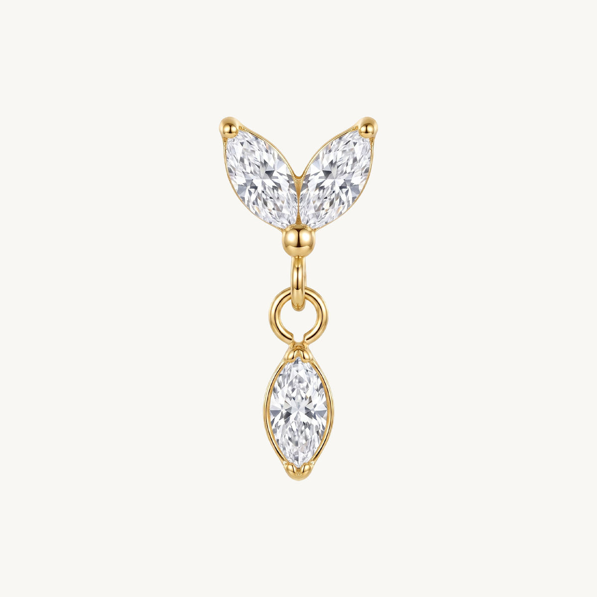 Sweet hanging flower gold
