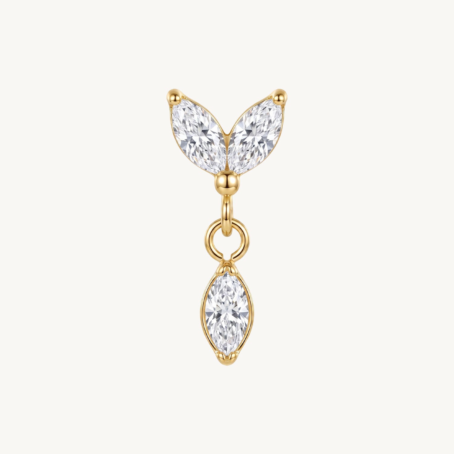 Sweet hanging flower gold