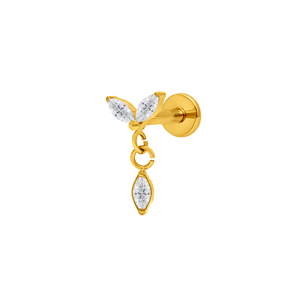 Sweet hanging flower gold