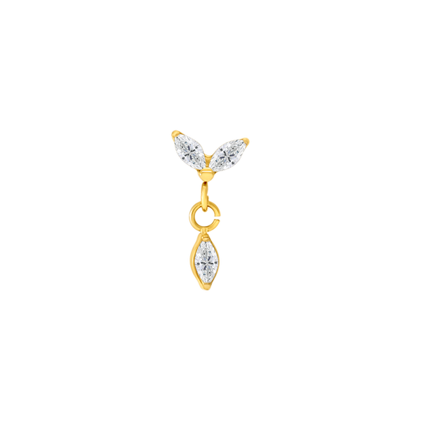 Sweet hanging flower gold