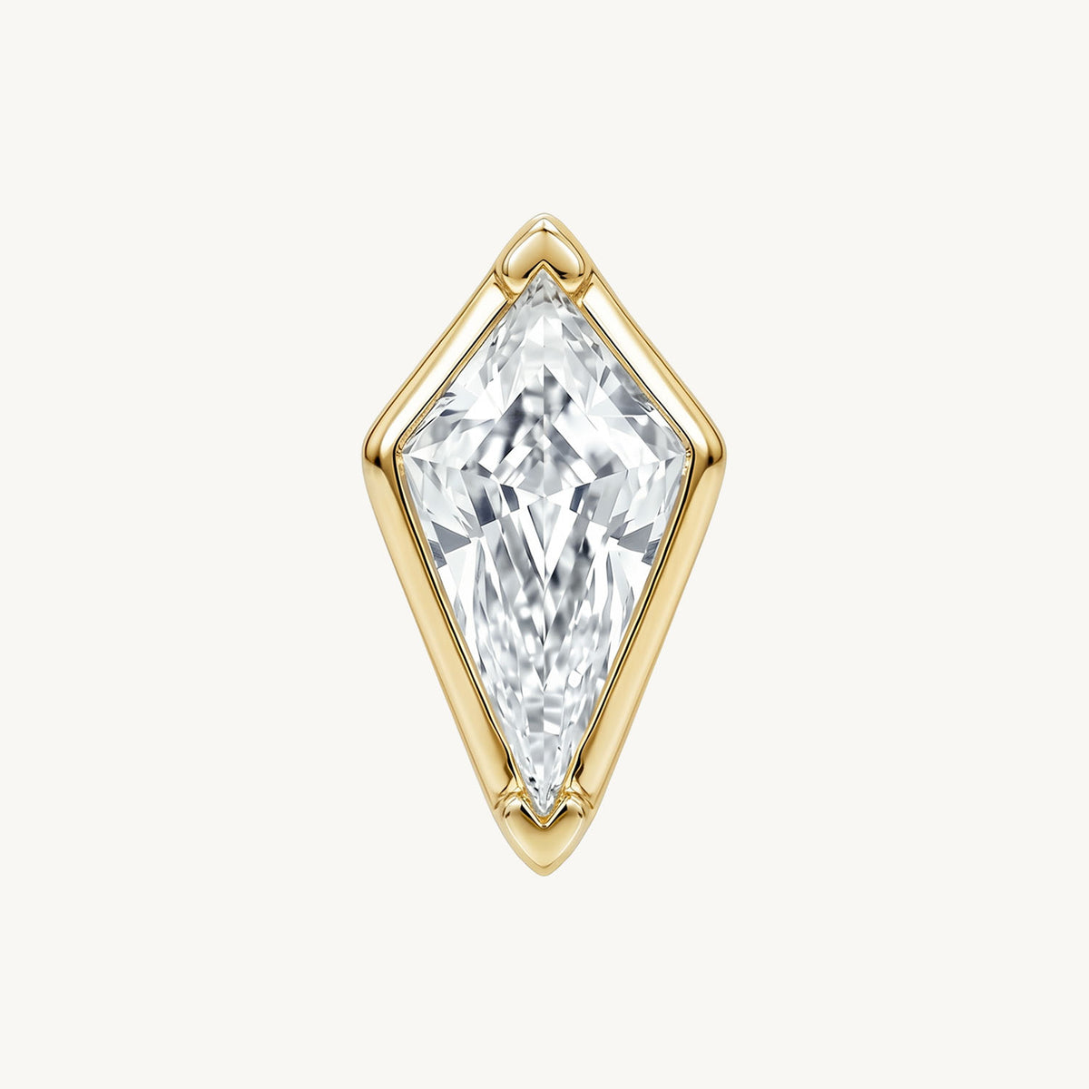 Minimal diamond spike gold