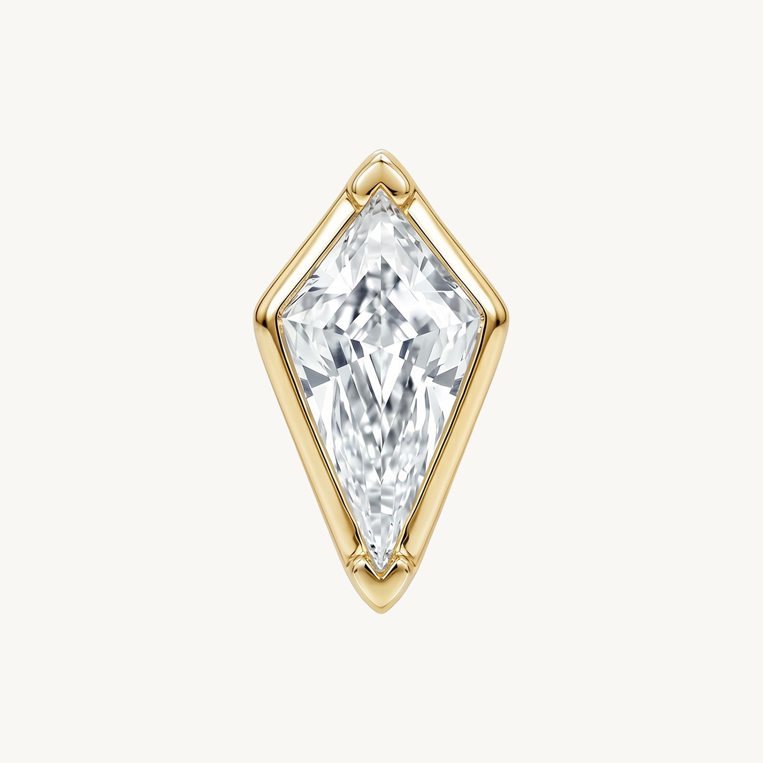 Minimal diamond spike gold