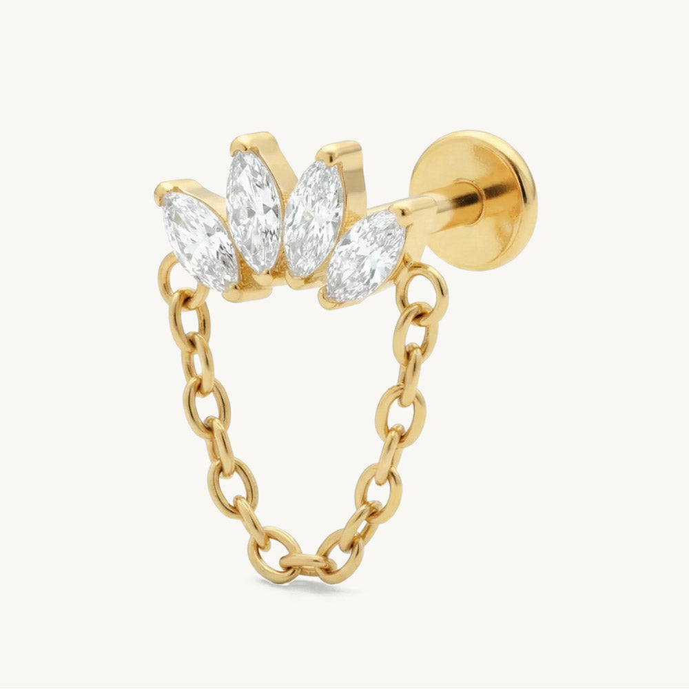 Regal chain crown gold