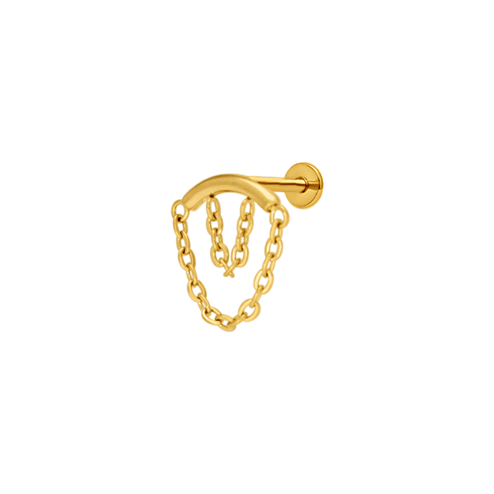 Simple Drop Chain gold