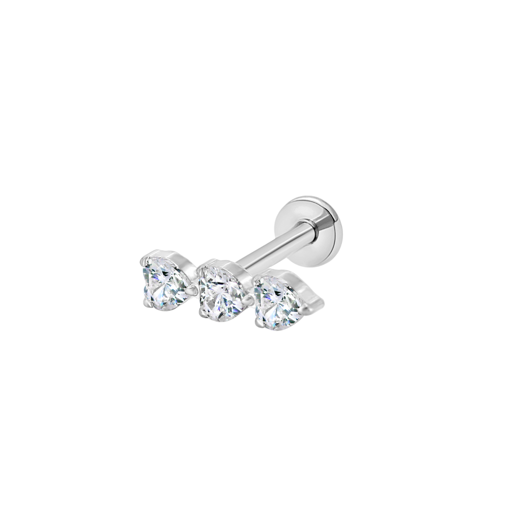 Triple heart sparkle