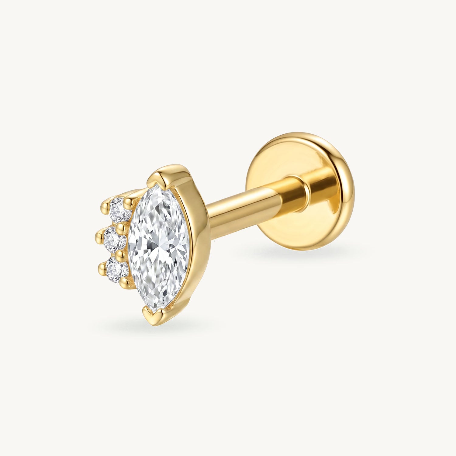 Marquise crown gold