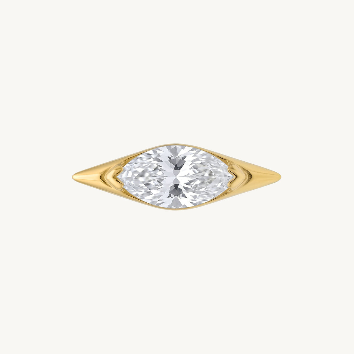 Marquise spike gold
