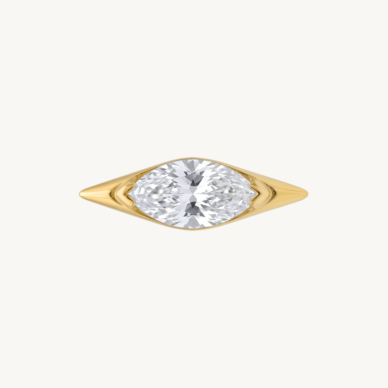 Marquise spike gold