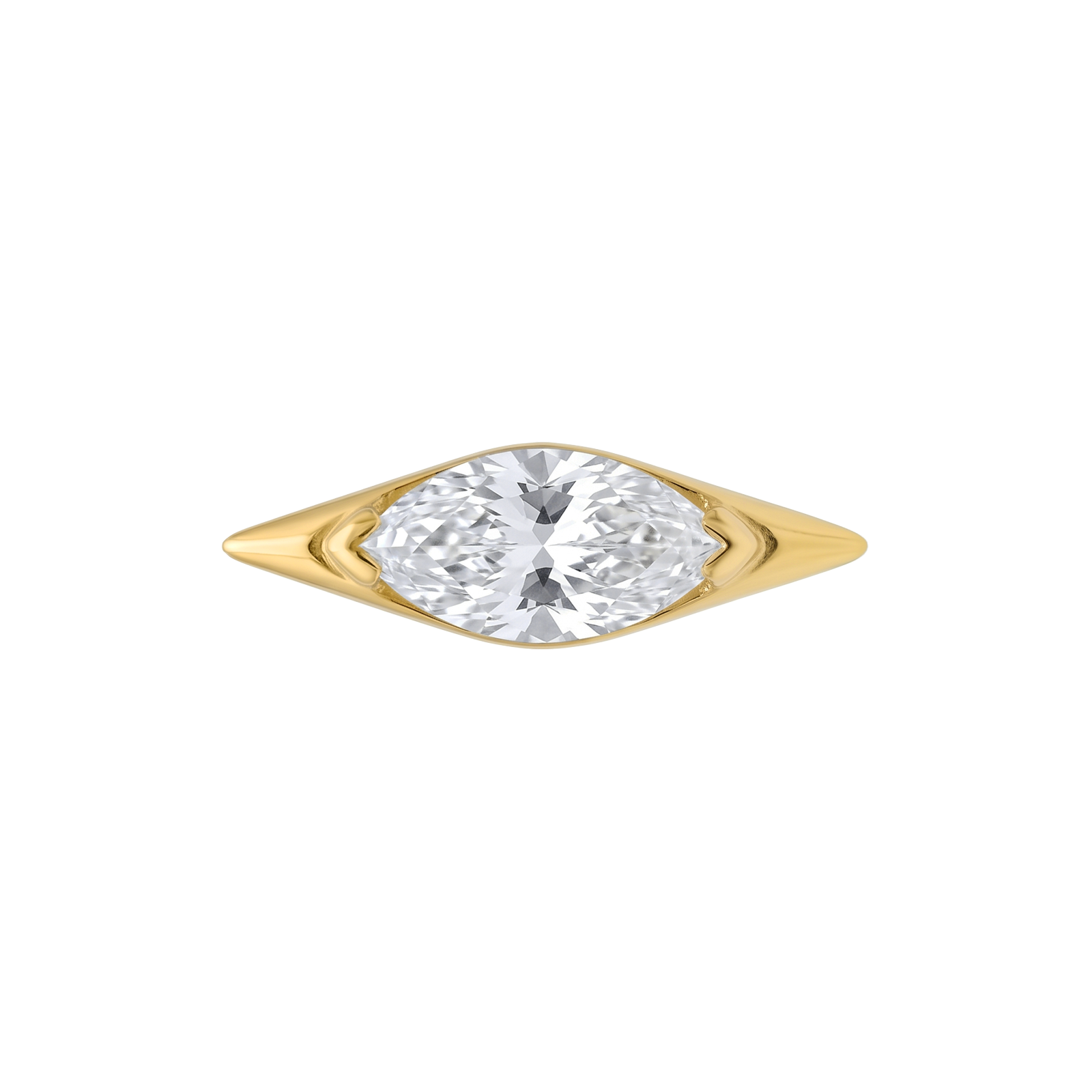 Marquise spike gold