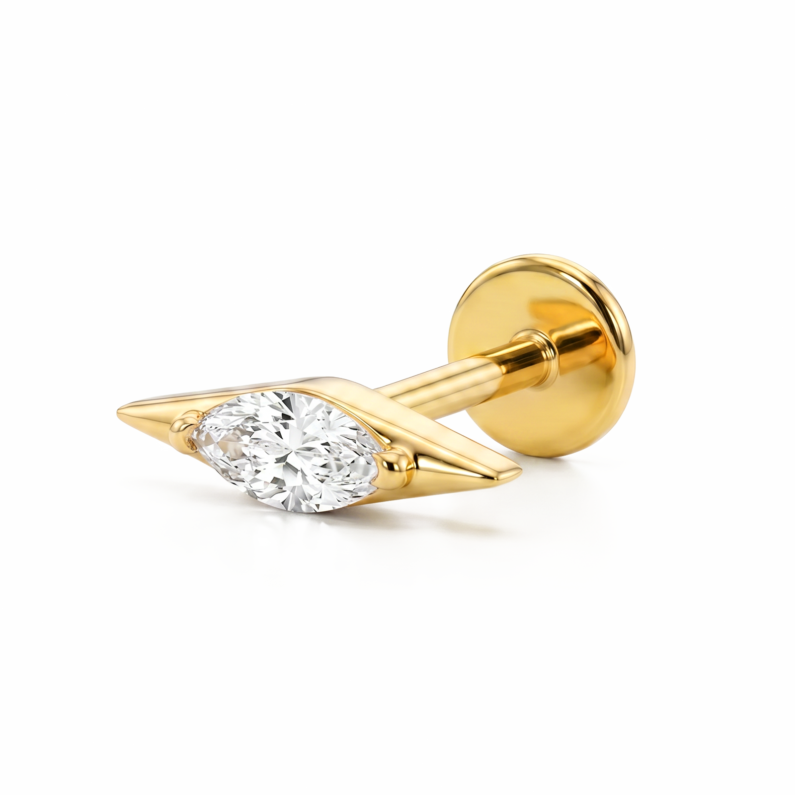 Marquise spike gold