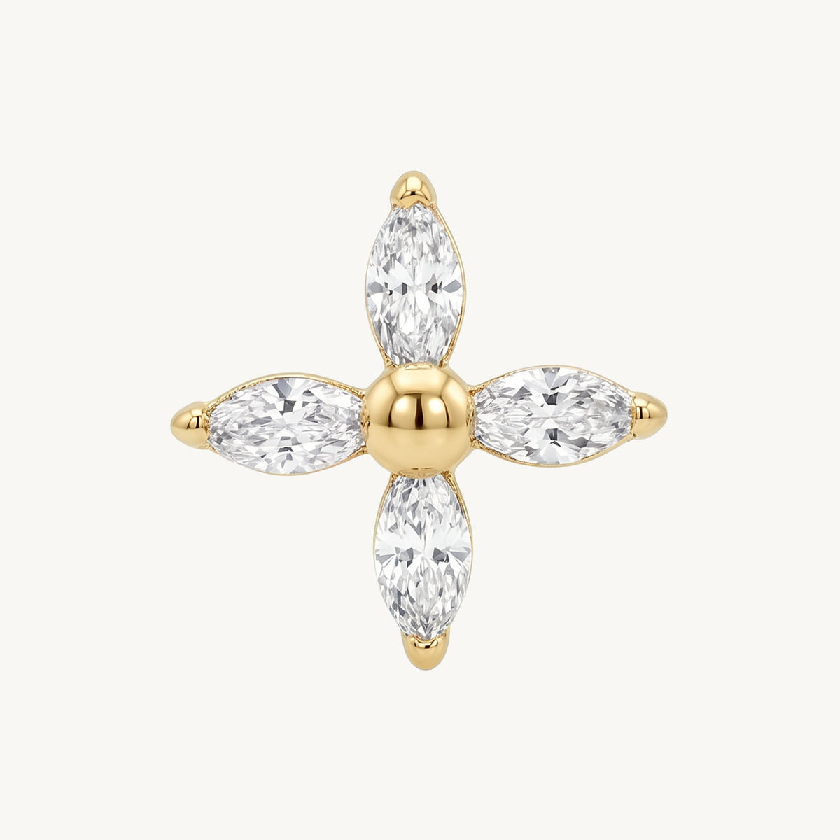 Marquise flower gold