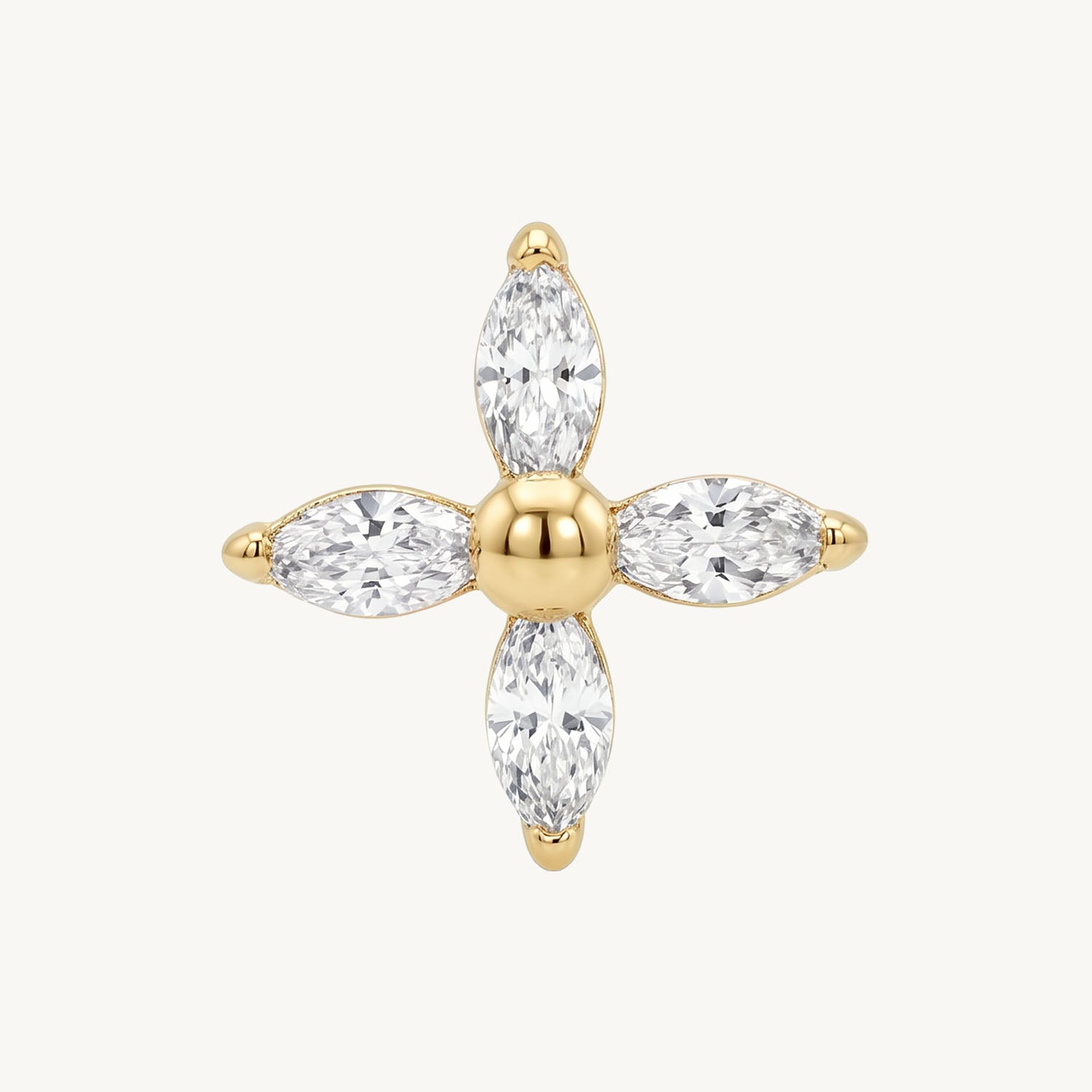 Marquise flower gold