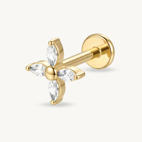 Marquise flower gold