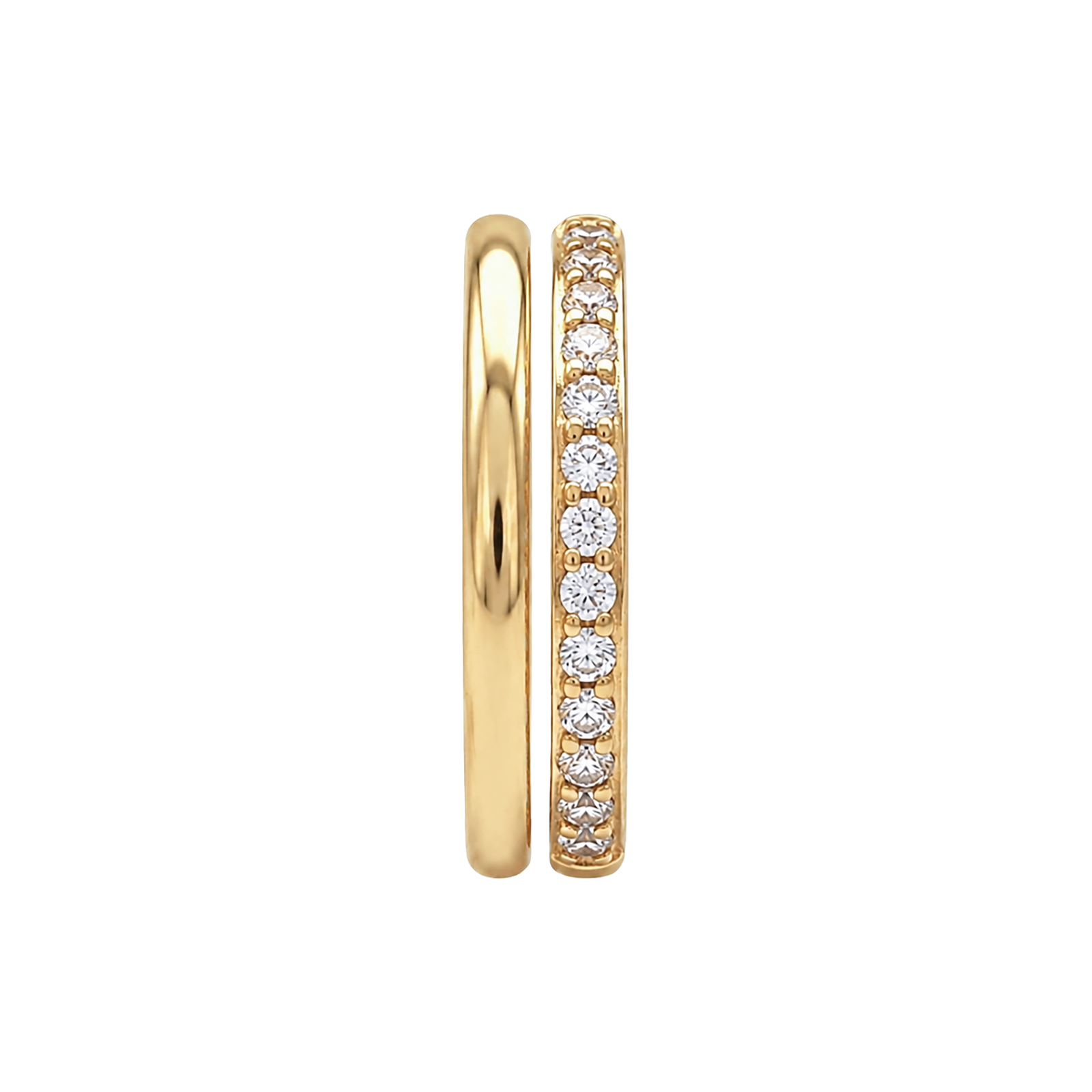 Double hoop gold