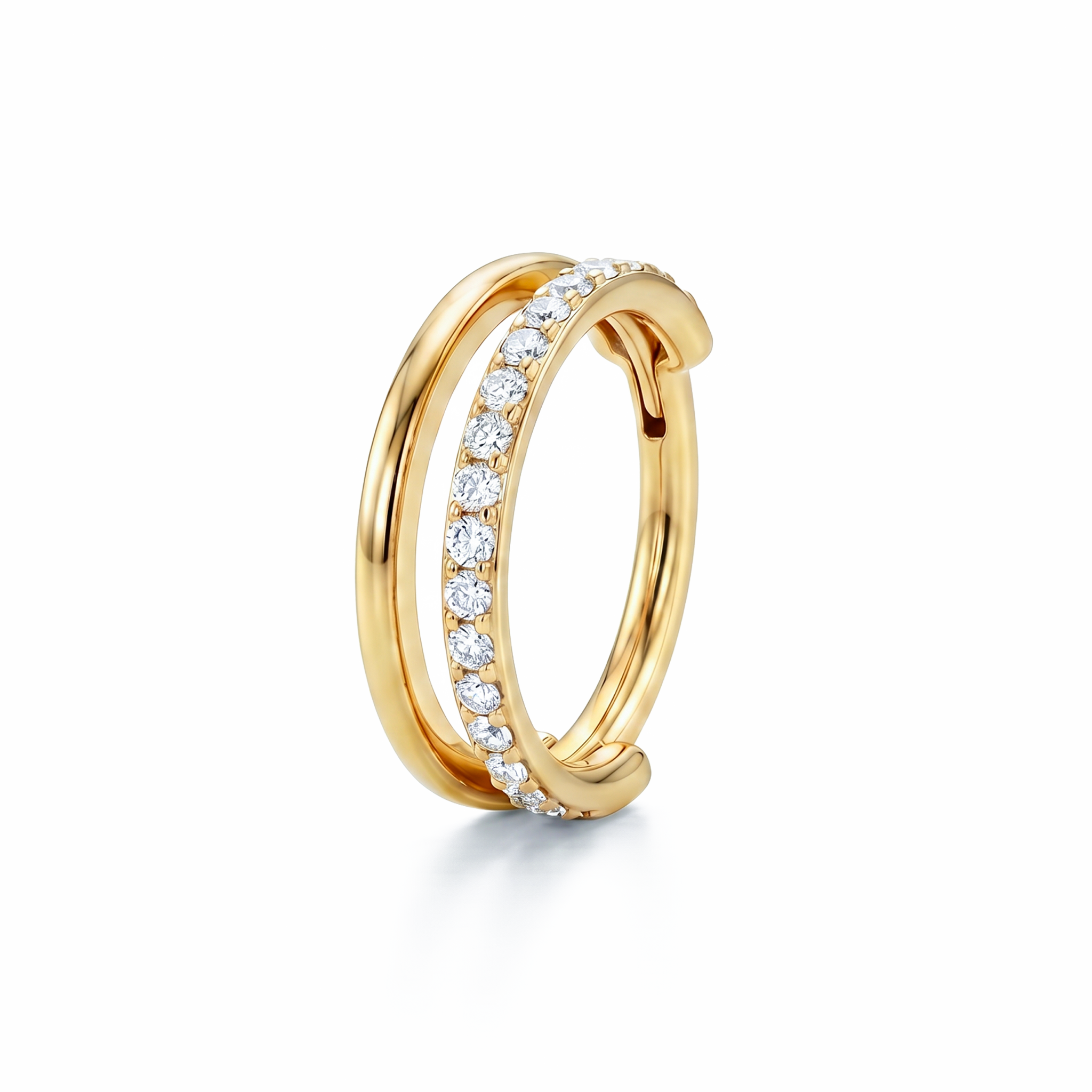 Double hoop gold