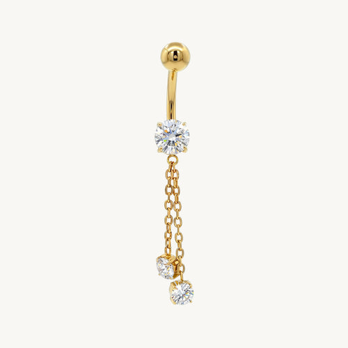 Double chain navel gold