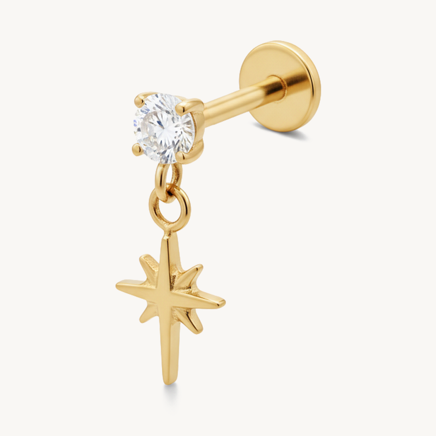 Dangling star gold