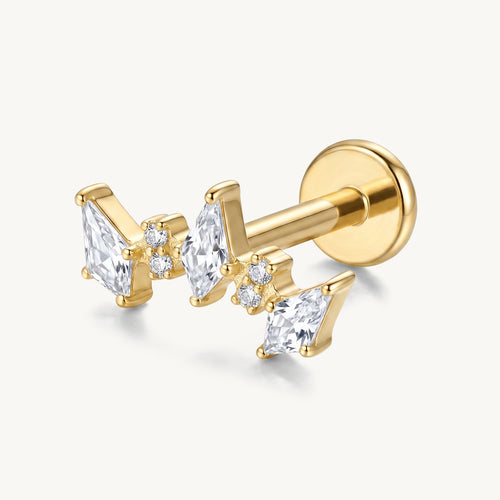 Triple oval gold