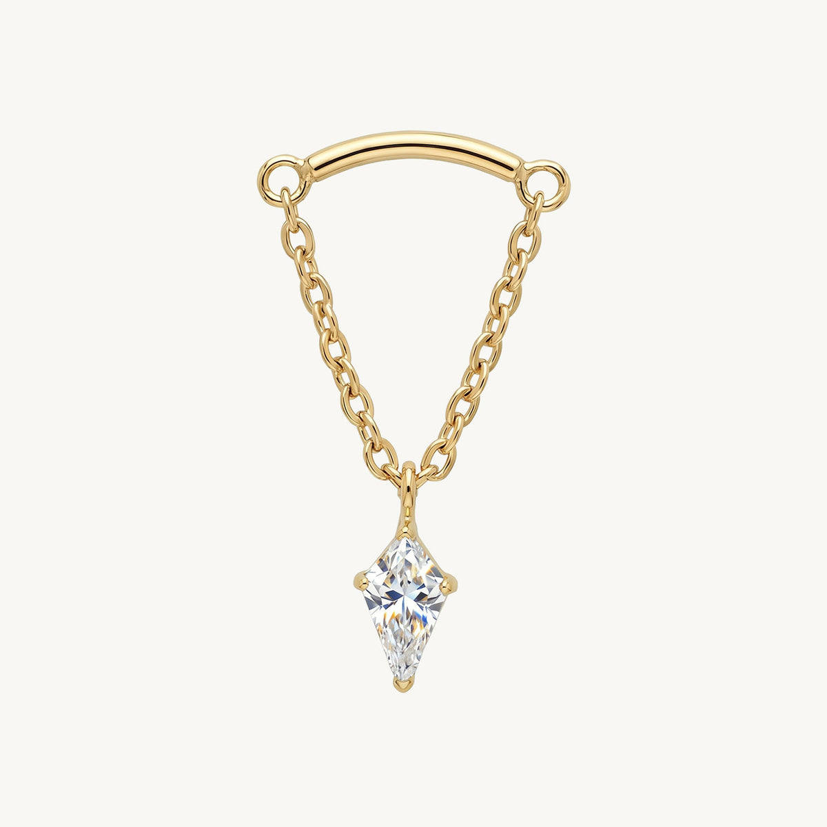 Chain star dangle gold