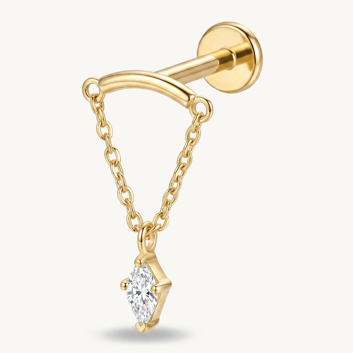 Chain star dangle gold