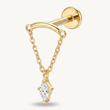 Chain star dangle gold