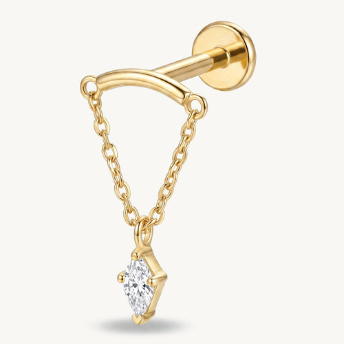 Chain star dangle gold