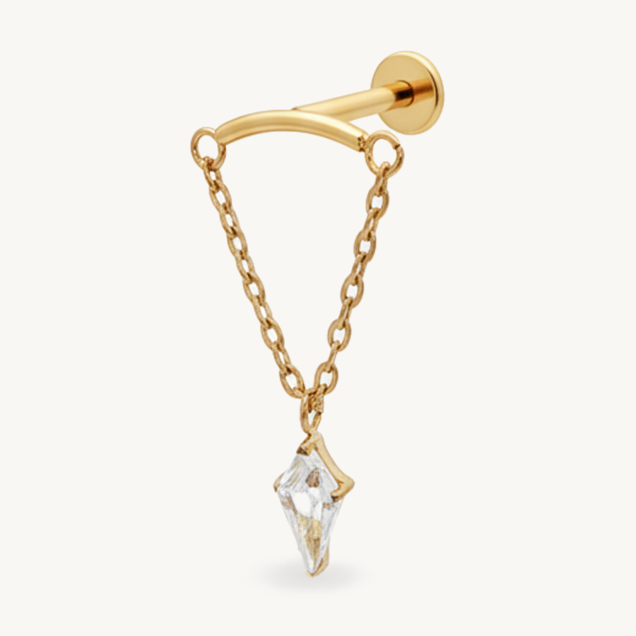 Chain star dangle gold