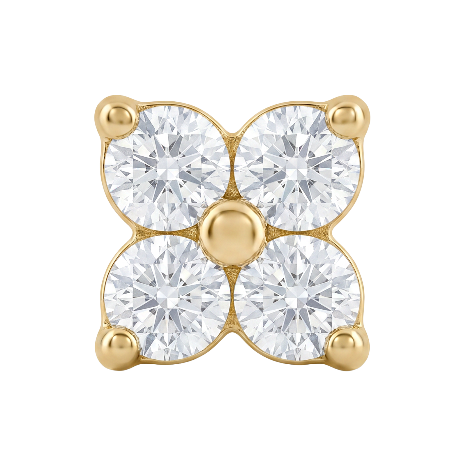 Crystal mini flower gold