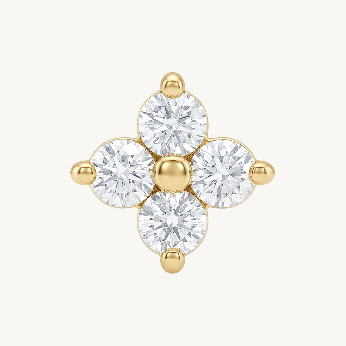 Crystal mini flower gold