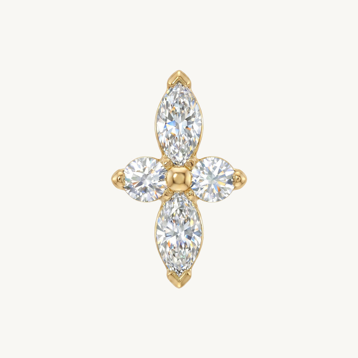 Crystal flower gold