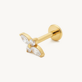 Crystal flower gold