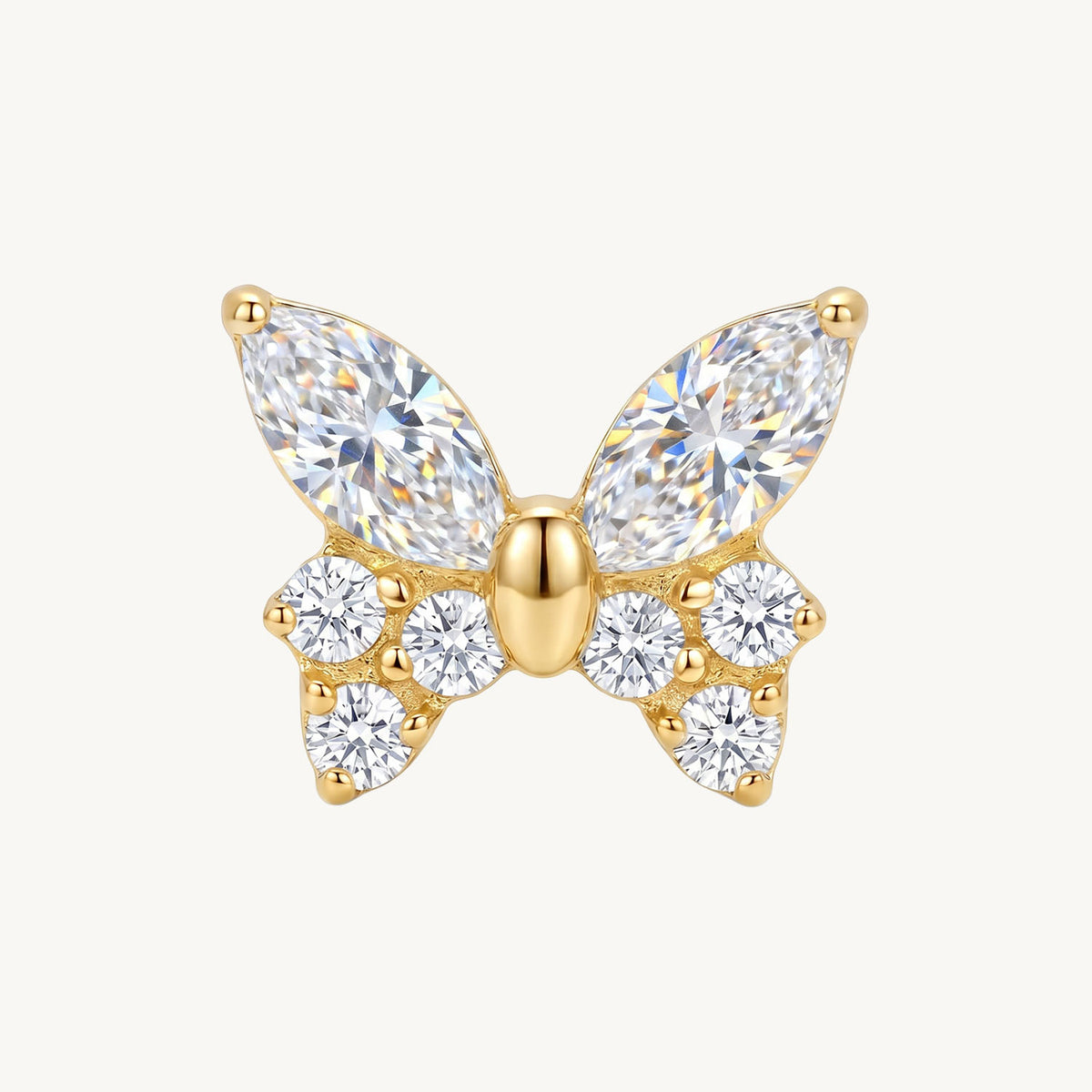 Sparkling butterfly gold
