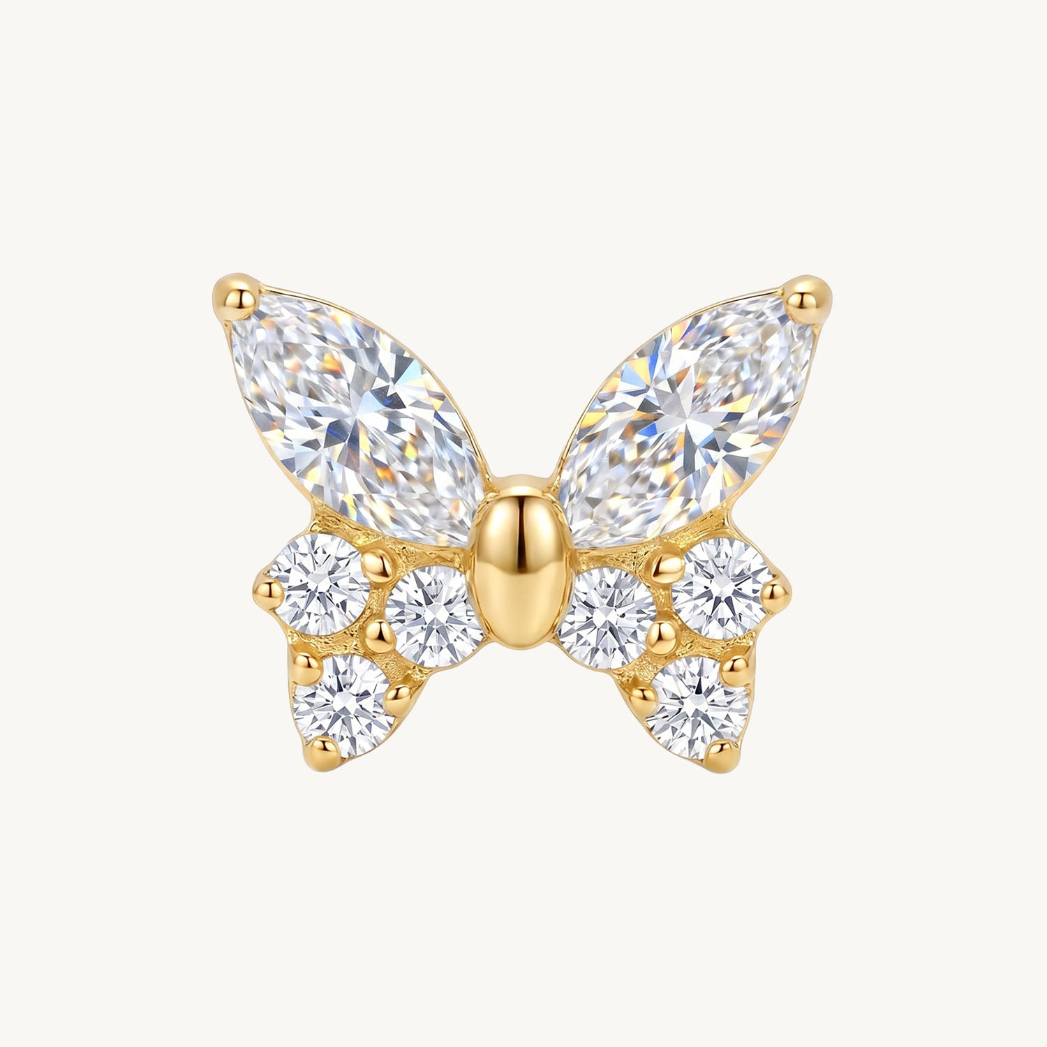 Sparkling butterfly gold