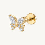 Sparkling butterfly gold