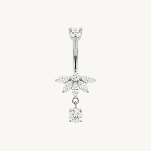 Flower crystal navel