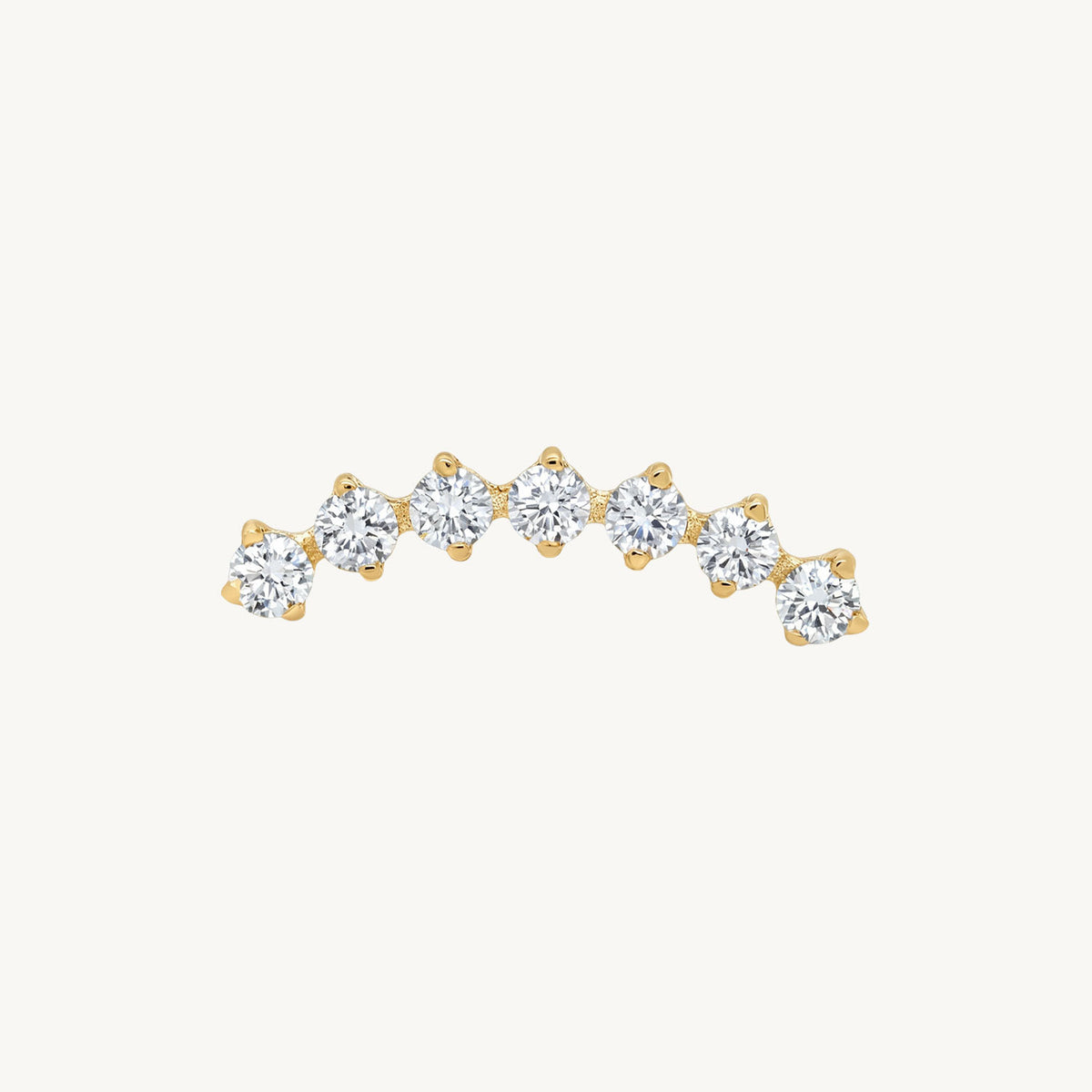 Cascading crystal curve gold