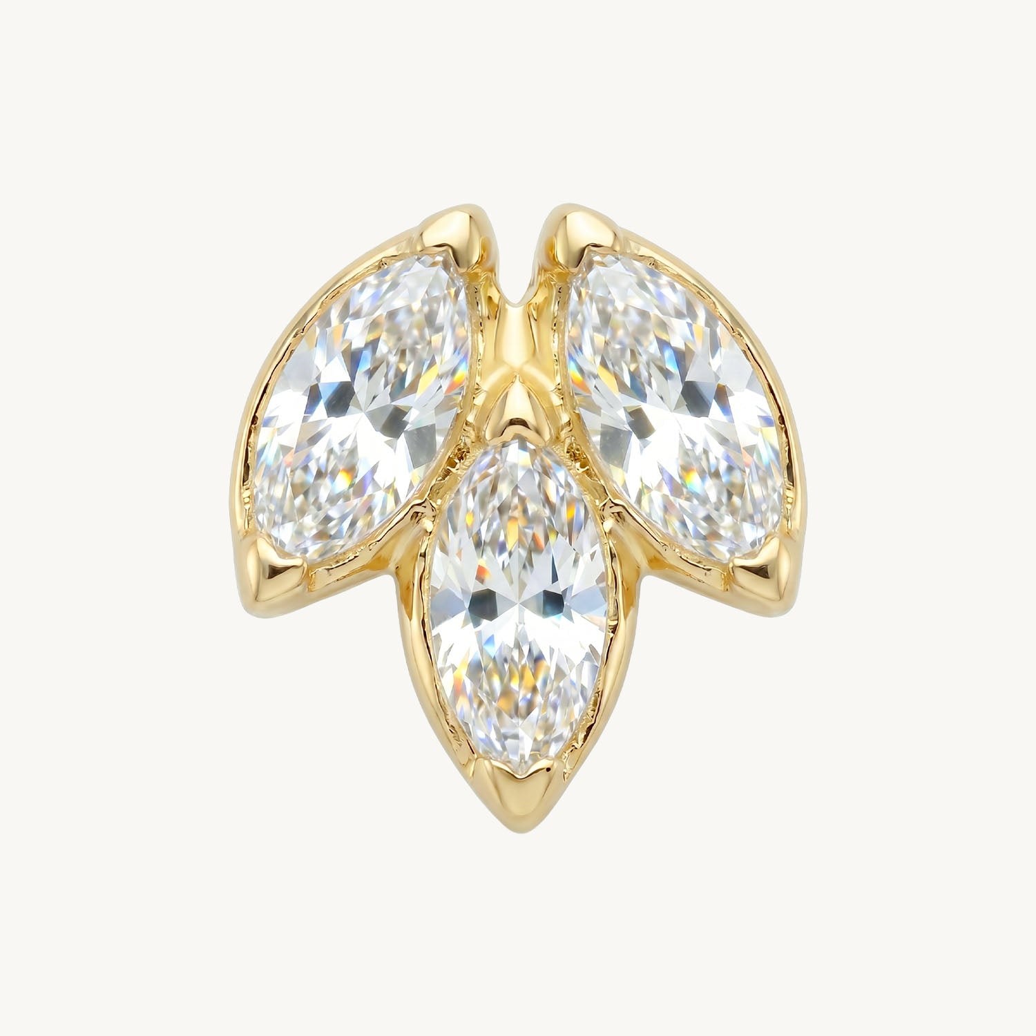 Marquise sleek gold