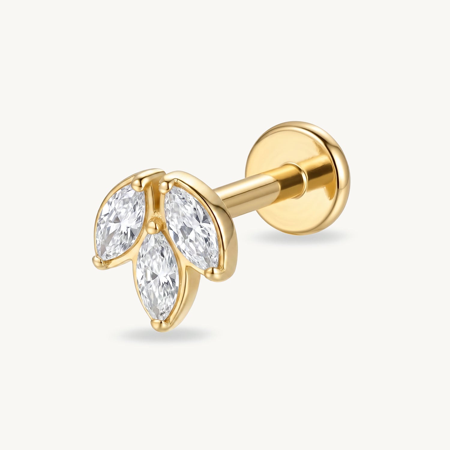 Marquise sleek gold