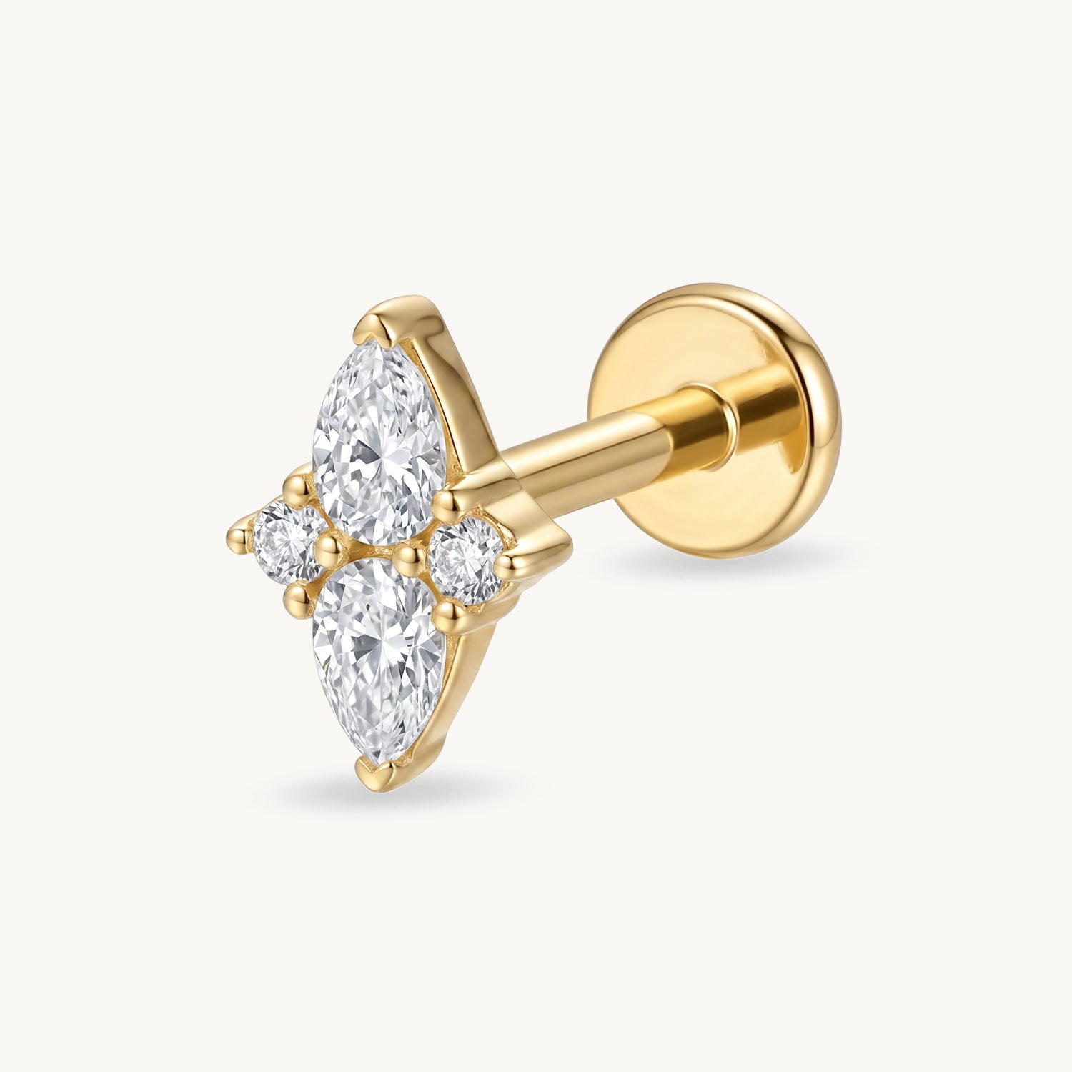 Petal marquise gold