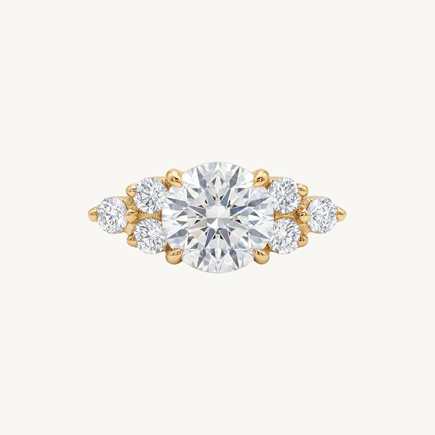 Celeste marquise trio gold
