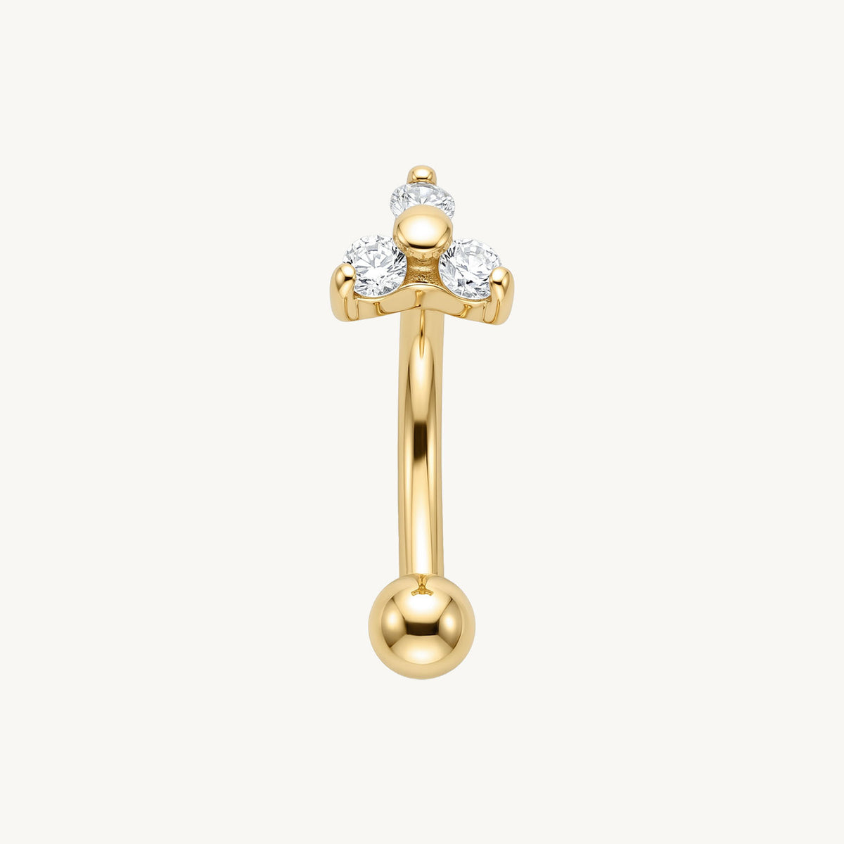 Triple flower rook gold