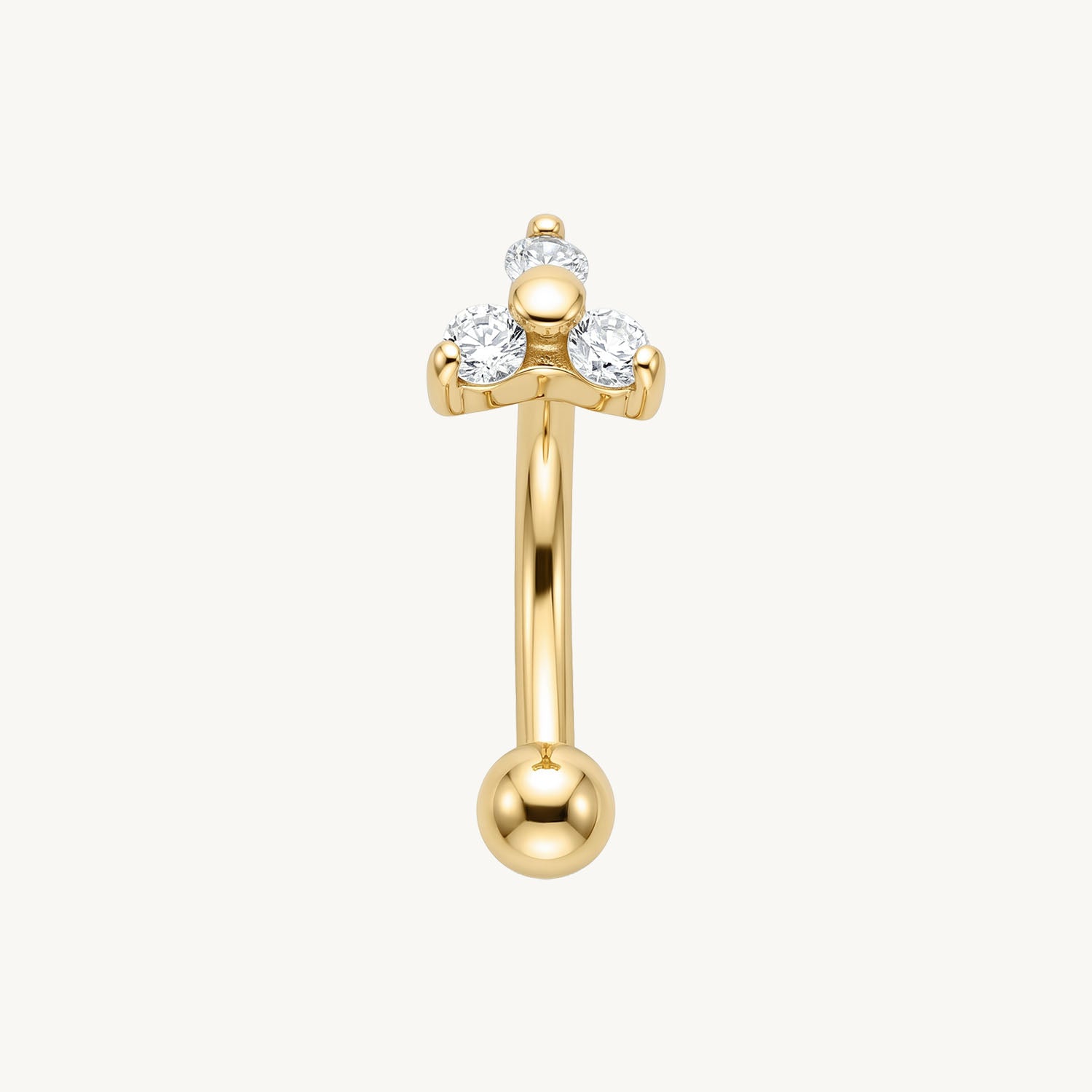 Triple flower rook gold