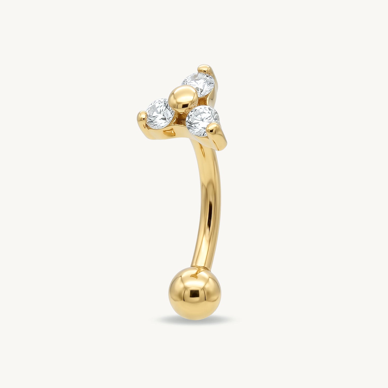 Triple flower rook gold