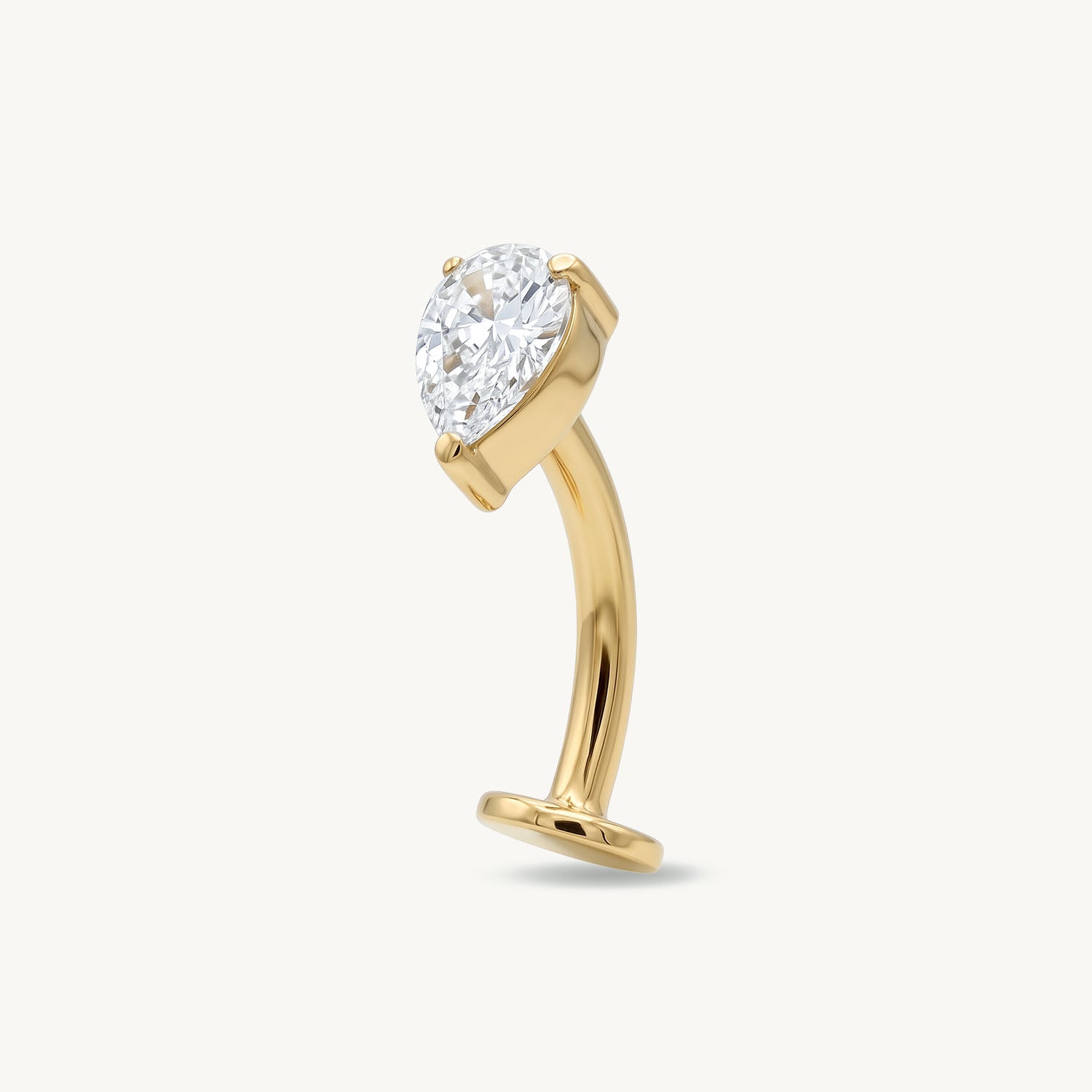 Oval sparkle gold
