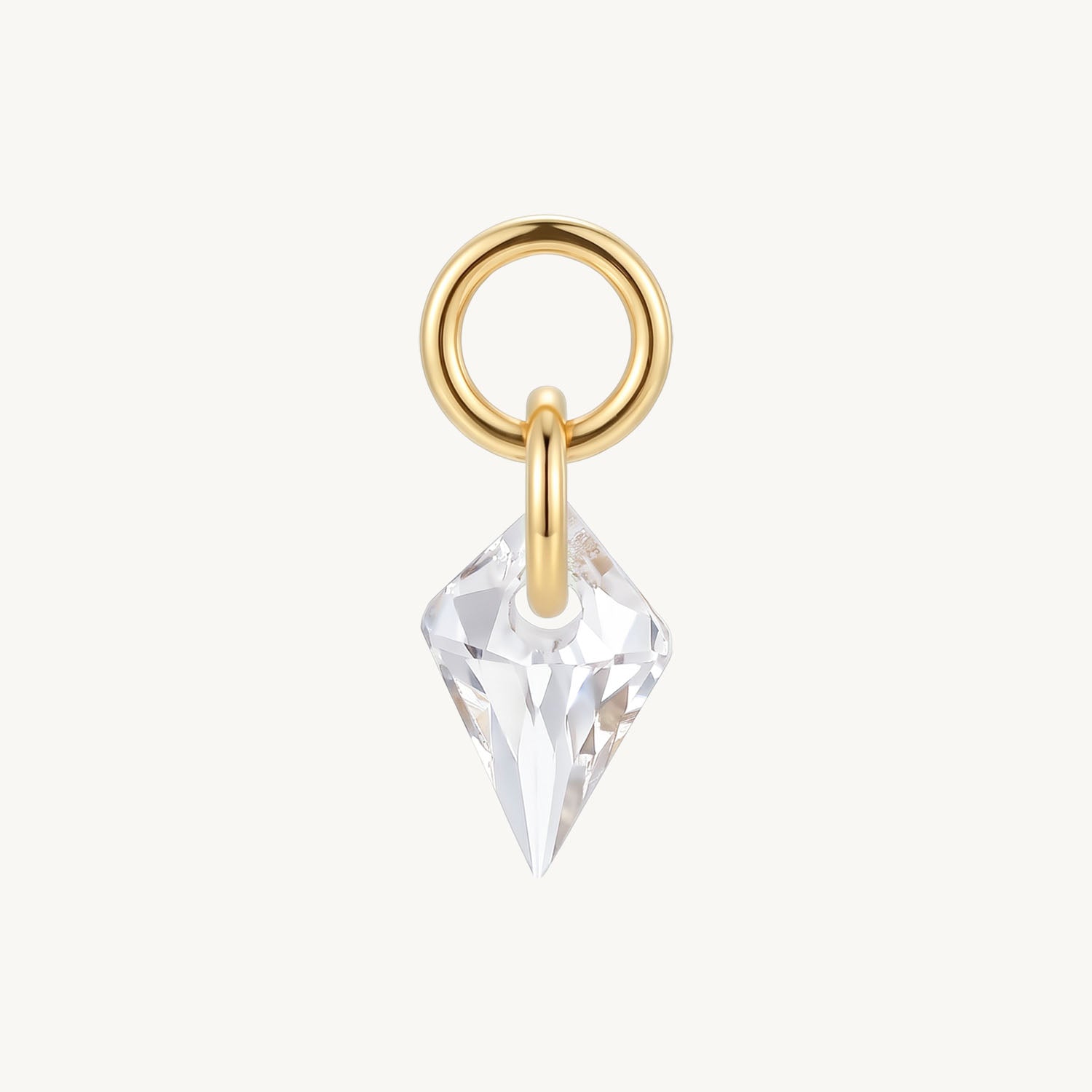 Crystal prism gold