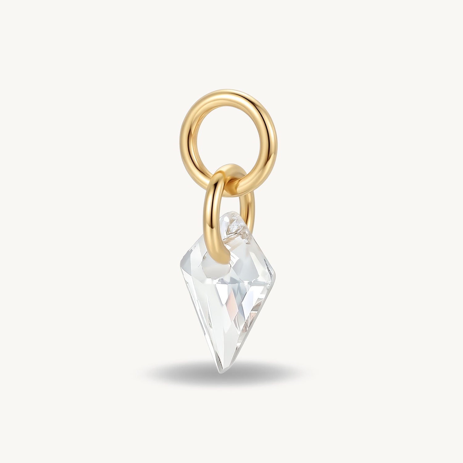 Crystal prism gold