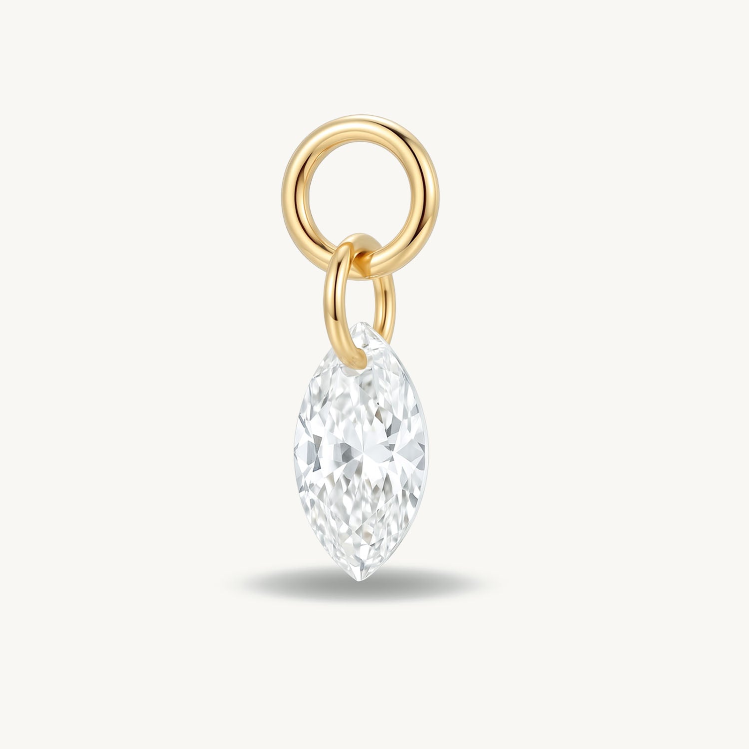 Crystal locket gold
