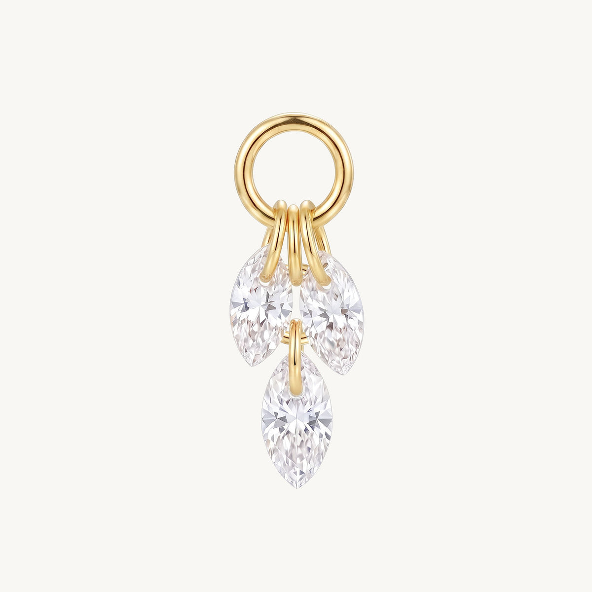 Moon charm gold